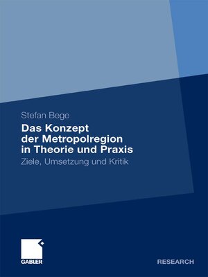 cover image of Das Konzept der Metropolregion in Theorie und Praxis